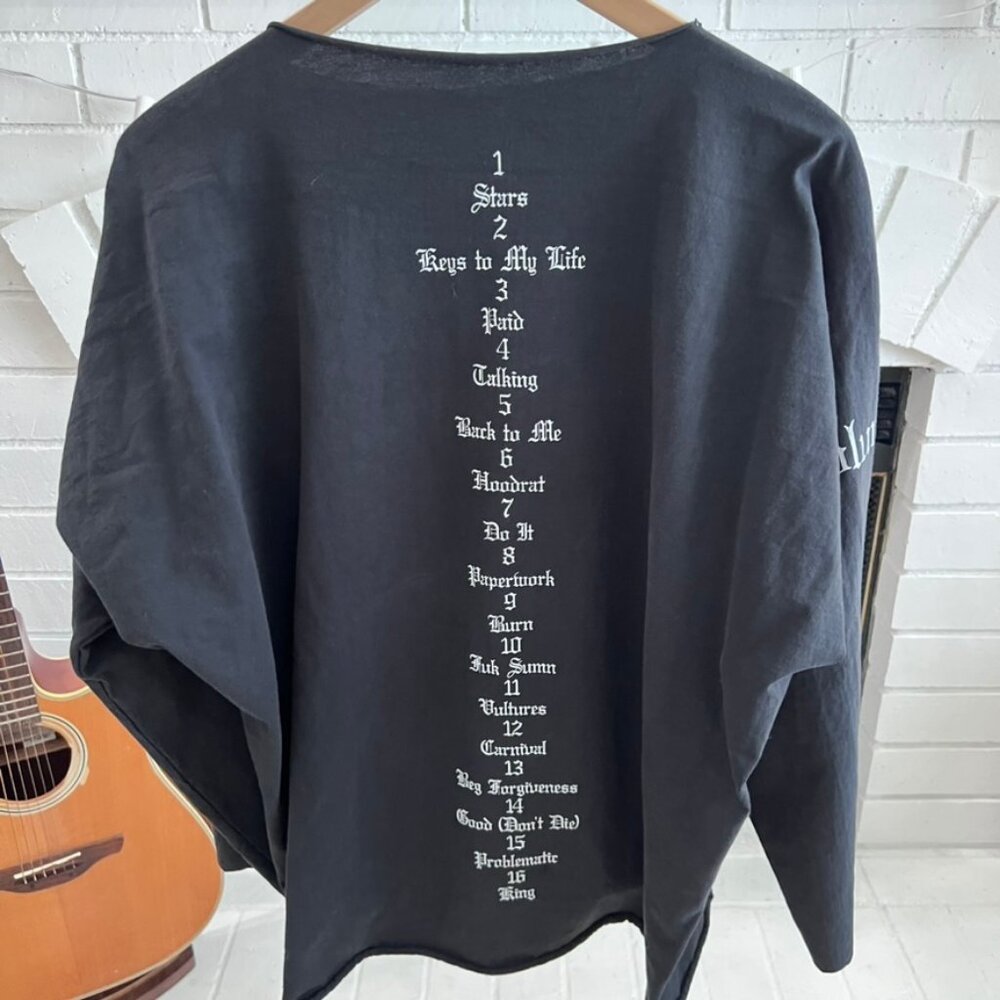 Yeezy Vultures Gosha Rubchinskiy × Kanye West Track List Long Sleeve Shirt Vol 1 - Picture 3 of 9